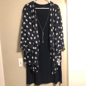 Navy shift dress, new with tags